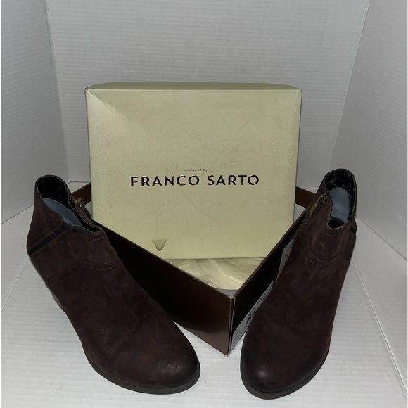 Franco Sarto Shoes - Franco Sarto Brown Domino Ankle Boots 9.5M